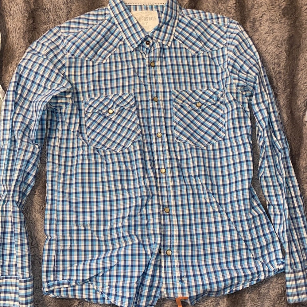 Pearl snap button up